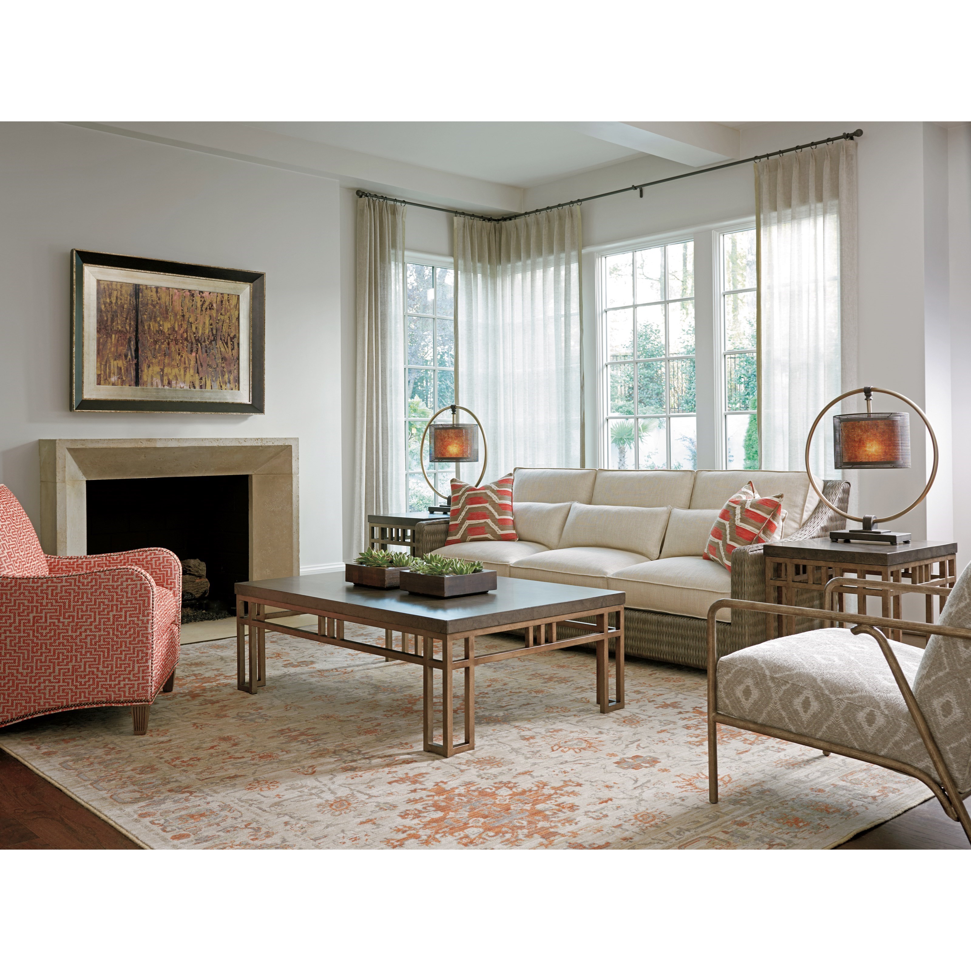 Tommy Bahama Home Cypress Point 561943 Montera Travertine Cocktail